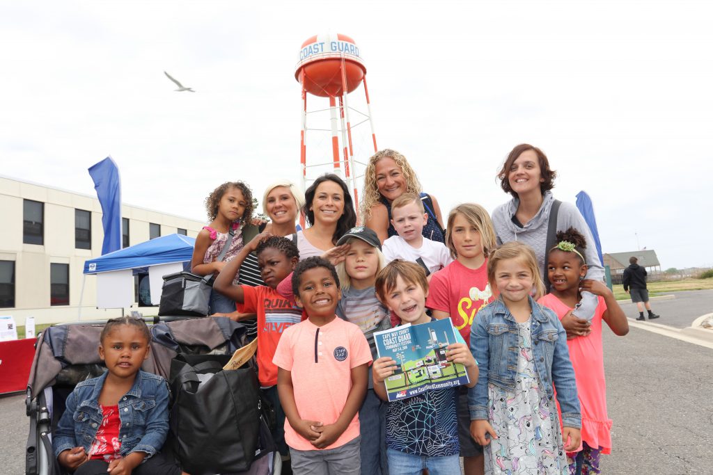 Kids at Coast Guard Community Event